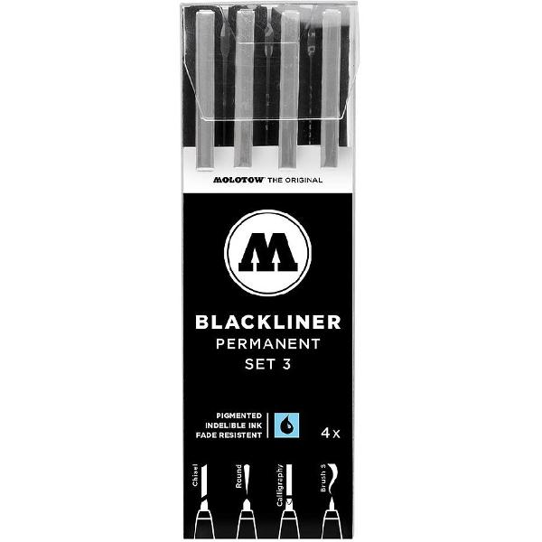 Permanent Blackliner Set 3. 4 bucati