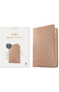 Poza produsului NLT Super Giant Print Bible, Filament-Enabled Edition (Red Letter, Leatherlike, Blush Floral): Dayspring Signature Collection - Tyndale