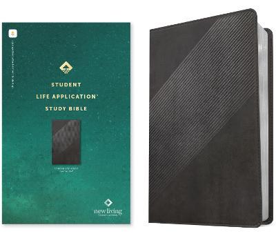 NLT Student Life Application Study Bible, Filament Enabled Edition (Red Letter, Leatherlike, Charcoal Gray Striped) - Tyndale