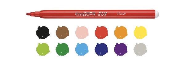 Set carioci superlavabile Joy 12 culori