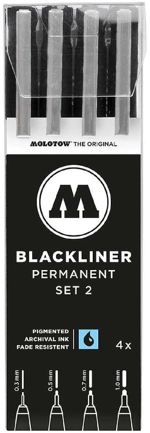 Permanent Blackliner Set 2. 4 bucati
