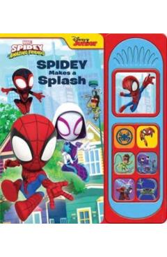 Disney Junior Marvel Spidey and His Amazing Friends: Spidey Makes a Splash Sound Book - Pi Kids