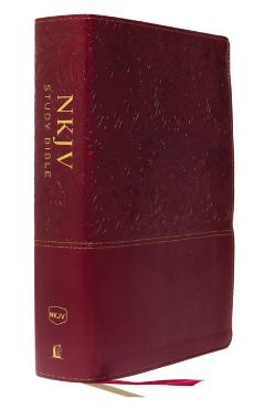 NKJV Study Bible, Imitation Leather, Red, Full-Color, Red Letter Edition, Indexed, Comfort Print: The Complete Resource for Studying God's Word - Thomas Nelson