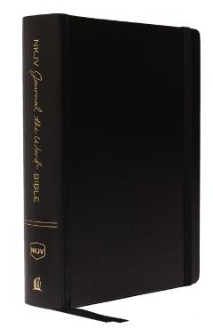 NKJV, Journal the Word Bible, Large Print, Hardcover, Black, Red Letter Edition: Reflect, Journal, or Create Art Next to Your Favorite Verses - Thomas Nelson