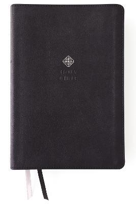 Niv, Men's Devotional Bible, Large Print, Leathersoft, Black, Comfort Print - Zondervan