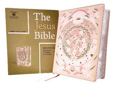 The Jesus Bible Artist Edition, Esv, Leathersoft, Peach Floral - Passion Publishing