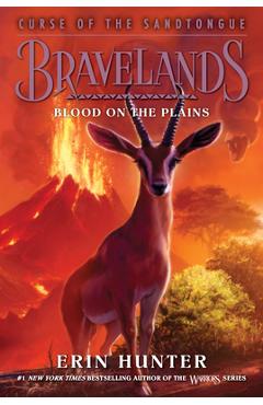 Coperta cărții 'Bravelands: Curse of the Sandtongue #3: Blood on the Plains - Erin Hunter'