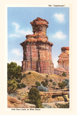Vintage Journal The Lighthouse Rock, Palo Duro Park, Texas - Found Image Press