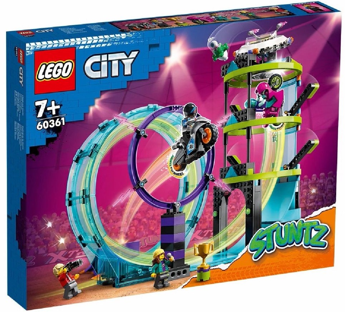 Lego City. Provocarea suprema de cascadorii pe motocicleta