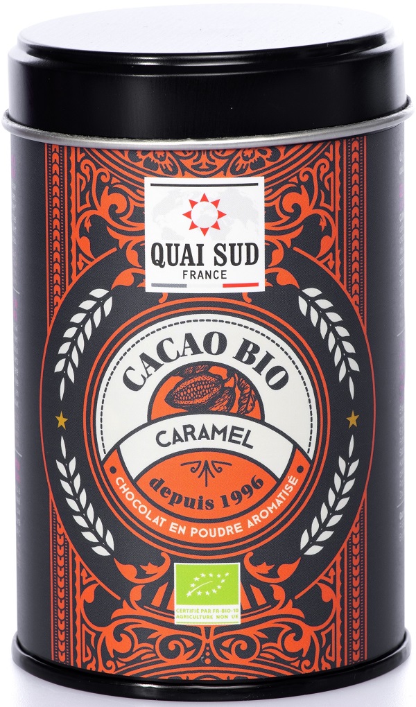 Cutie cacao bio. Aroma de caramel