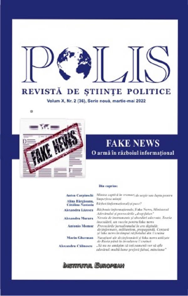 Polis Vol.10 Nr.2 (36) Serie noua martie-mai 2022. Revista de stiinte politice