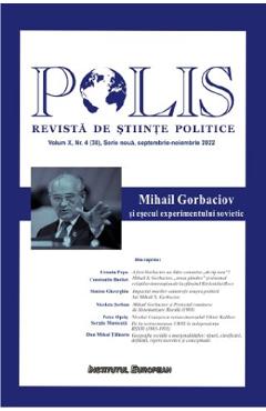 Poza produsului Polis Vol.10 Nr.4 (38) Serie noua septembrie-noiembrie 2022. Revista de stiinte politice