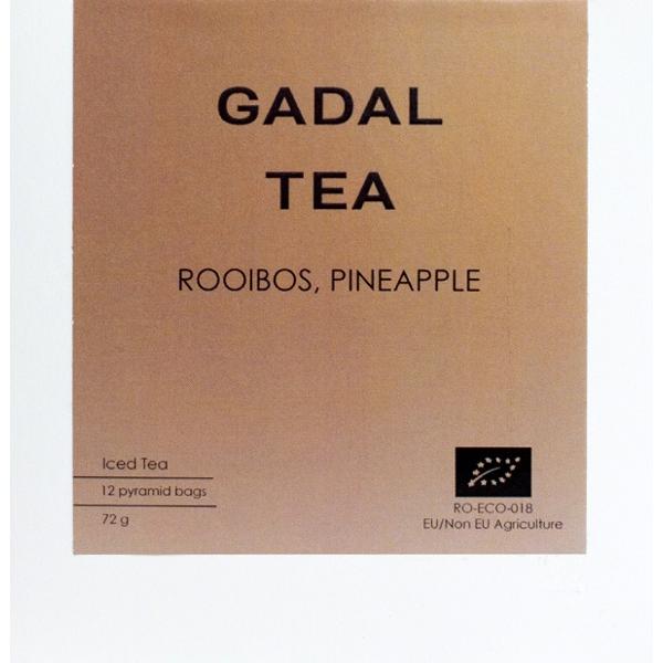 Ceai Rooibos, Ananas. Iced Tea: 12 piramide