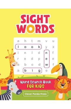 Poza produsului Sight Words Word Search Book for Kids: High-Frequency Words Activity Book - Dolch Sight Words Puzzles for Second and Third Graders - Clever Panda Press