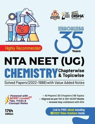 35 Years NTA NEET (UG) CHEMISTRY Chapterwise & Topicwise Solved Papers with Value Added Notes (2022 - 1988) 17th Edition - Disha Experts