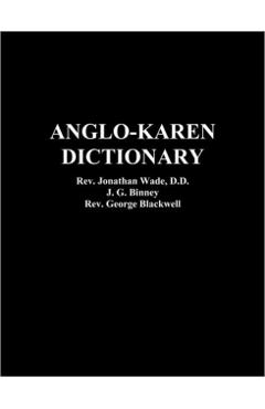 Anglo-Karen Dictionary - Jonathan Wade