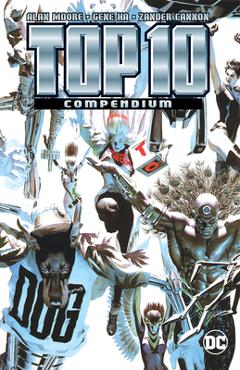 Coperta cărții 'Top 10 Compendium: Tr - Trade Paperback - Alan Moore'