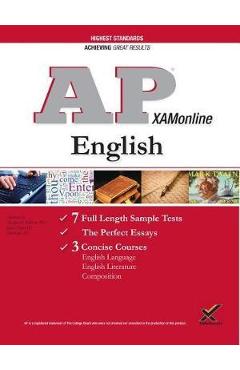 Coperta cărții 'AP English: Language, Literature, and Composition Exam, 2018 Edition (College Test Preparation) - Jessica Egan'