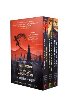Coperta cărții 'Mistborn Trilogy Tpb Boxed Set: Mistborn, the Well of Ascension, the Hero of Ages - Brandon Sanderson'