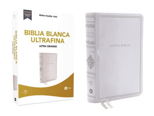 Biblia Reina-Valera 1960, Biblia Blanca, Ultrafina, Letra Grande. Bodas, Bautismo, Presentación/Dedicación Y Cumpleaños - Vida