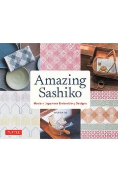 Amazing Sashiko: Modern Japanese Embroidery Designs (Full-Size Templates and Grids) - Ayufish Int