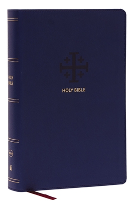 Nkjv, End-Of-Verse Reference Bible, Personal Size Large Print, Leathersoft, Blue, Red Letter, Comfort Print: Holy Bible, New King James Version - Thomas Nelson