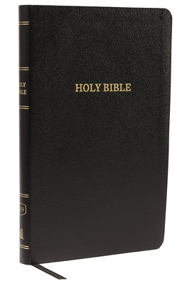 KJV, Thinline Reference Bible, Leather-Look, Black, Red Letter Edition - Thomas Nelson