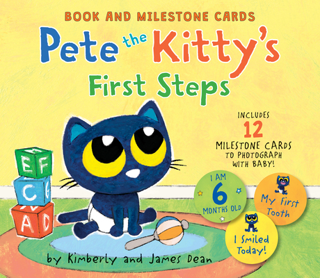 Pete the Kitty's First Steps: Book and Milestone Cards - James Dean