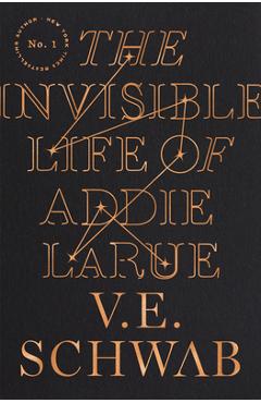 Coperta cărții 'The Invisible Life of Addie Larue - V. E. Schwab'