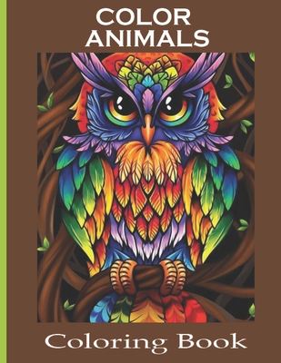 Color Animals Coloring Book: Adult Coloring Book, Stress Relieving - Asha Books