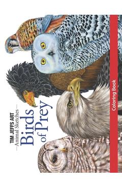 Coperta cărții 'Birds of Prey Coloring Book - Jo Warren'