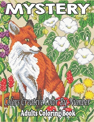 MyStery Adults Coloring Book: Animal Stress Relieving Patterns Color by Number Adult Coloring Book Mystery Color (Gift For Adult, Teens) - Frank G. Ellman