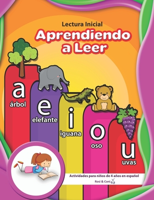 Lectura Inicial Aprendiendo a Leer Actividades para niños de 4 años en español - Rosi &. Coni