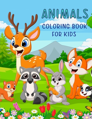 Animals Coloring Book For Kids: Cute Assorted Animals For Your Child To Color Ages 3-8 - Chroma Creations