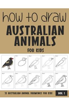 Coperta cărții 'How to Draw Australian Animals for Kids - Sonia Rai'