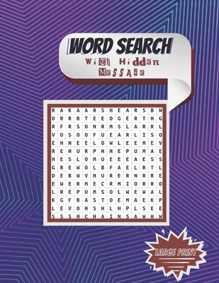 Word Search With Hidden Message Large Print: Fitness for your brain: Word Search With Hidden Message: Train your brain anywhere, anytime! - 218 Puzzle - Eve Nancy