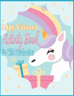 I Spy Unicorn Book For Kids Preschoolers: I Spy Unicorn Activity, Spot the Differences Unicorn, Dot to dot, Uppercase & Lowercase Activity for Kids, M - Abdel Krim