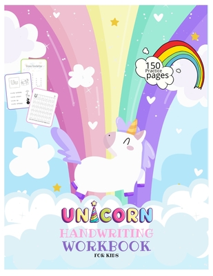 Unicorn Handwriting Workbook for Kids: Unicorn Handwriting Practice Paper Letter Tracing Workbook for Kids - Unicorn Letters Writing - Kindergarten Wr - Journals Library