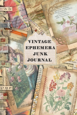 Vintage Ephemera Junk journal: Full colour slimline paperback journalling book for creating your own sketchbooks - Emphera elements for decoupage, jo - Scrapbooking