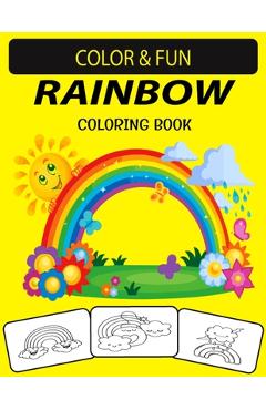 Poza produsului Rainbow Coloring Book: New and Expanded Edition Unique Designs Rainbow Coloring Book for Kids, Preschoolers & Adults - Black Rose Press House