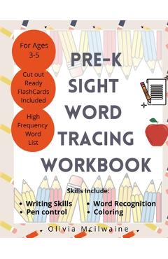 Coperta cărții 'Pre-K Dolch Sight Word Tracing - Olivia Mcilwaine'