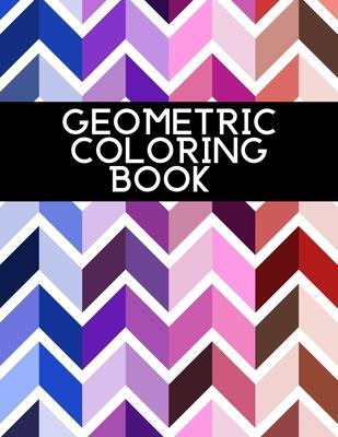 Coperta cărții 'Geometric Coloring Book: For Adults Relaxation - Mmg Press'