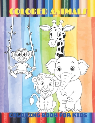 Large Print Color by Number Animals Coloring Book for Kids