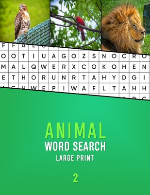 Animal Word Search Large Print 2: Word hunting puzzle book for Dementia and Alzhiemers patients Mental stimulation and memory loss game for seniors Vo - Dementia Activity Studio