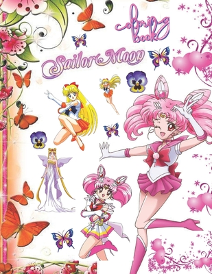 Sailor moon coloring book: Sailor Moon Jumbo Coloring Book for All Ages, Sailor Moon Chibi Girls Beautiful Simple Designs Coloring Books For Adul - Ninjjja