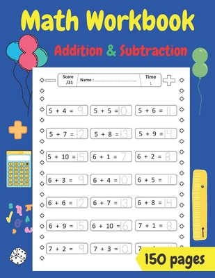 Math Workbook: Addition and Subtraction: workbook for kindergarten and 1st grade- activity book for teaching math to children, Colori - Max Teacher