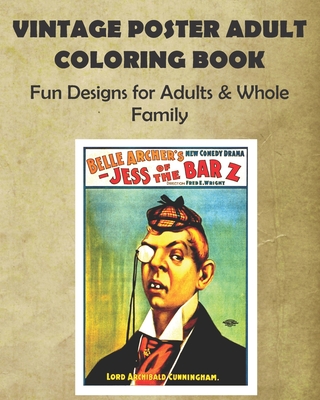 Vintage Poster Adult Coloring Book: Fun Designs for Adults & Whole Family - Hyperamazing Publishing