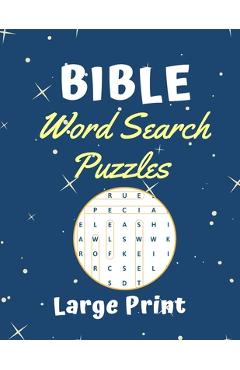 Coperta cărții 'Bible Word Search Puzzles Large print: Puzzle game for adults and kids (8,5