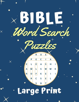 Bible Word Search Puzzles Large print: Puzzle game for adults and kids (8,5