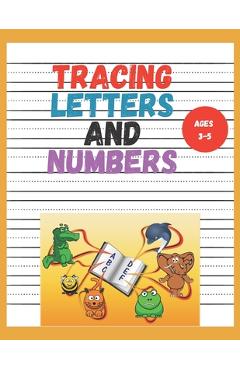 Poza produsului Tracing Letters and Numbers: kindergarten writing paper with lines for abc 123 kids, A great teaching tool for preschools ages 3-5(8.5x11 in) 100 p - Coven Artistic
